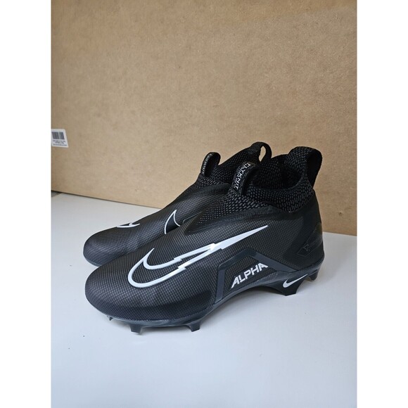Nike Alpha Menace Elite 3 Black White Football Cleats CT6648-010 Men's Size 9.5 - Picture 5 of 9